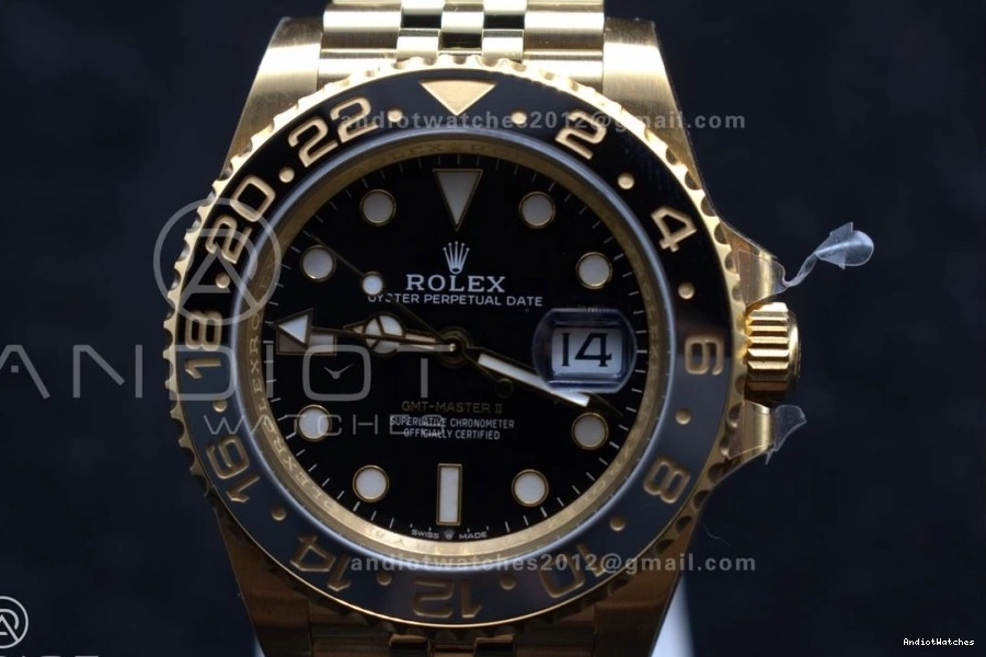 YG on Master GMT Jubilee Black Dial Bracelet Edition Best II Clean CHS DD3285 928 Versatile 1:1 126718 GRNR 0919